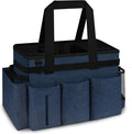Joe & JoseRin Hot Tub Chemical Storage Bag, Pool Cleaning Caddy Tool Organizers Bag, Essential Spa Accessories with Pockets Handle, Heavy Duty Multifunctional Storage Garden Carry Tote Bag