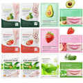 12PC Natural At-Home Spa Skincare Kit | Strawberry Aloe Vera Avocado Face Hand Foot Lip Mask Set | Hydrating Nourishing for Dry/Dehydrated Skin | Gentle Daily Care & Holiday Gift Favors for Women