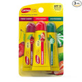 Carmex Daily Care Moisturizing Lip Balm Pack, Lip Balm With Sunscreen in Fresh Cherry, Strawberry and Wintergreen -0.35 Ounce (Pack of 3)