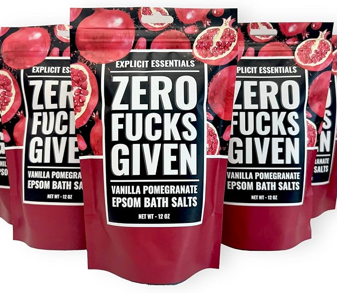 Explicit Essentials Vanilla Pomegranate Epsom Bath Salts, 12 oz
