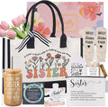 Mothers Day Birthday Gifts for Sister, Sister Mothers Day Birthday Gifts from Sisters, Sisters Gift Ideas - 10PCS Unique Mother Days Basket Ideas, Sister's Mother Days Gift Baskets