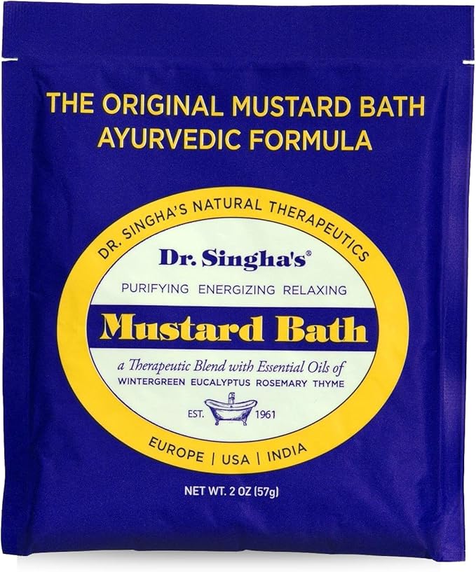 Dr. Singha's Mustard Bath, Therapeutic Bath Salts, 2 Oz