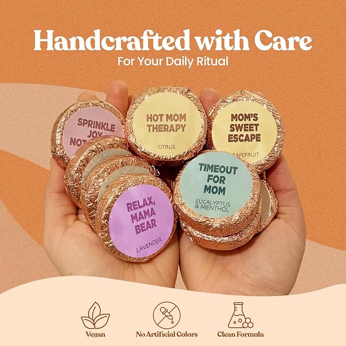 MESMOS 12 Assorted Shower Steamers Aromatherapy, Gifts for Moms Who Have Everything, Birthday Presents, Good Things & Unique Gifts for Mom from Daughter & Son, Relaxation Self Care Mom Gift Items