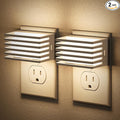 JandCase LED Night Light, Night Lights Plug into Wall with Dusk to Dawn Sensor, Dimmable Plug in Night Light, Adjustable Brightness, 3000K Soft White Nightlight for Bedroom Bathroom Hallway [2 Pack]