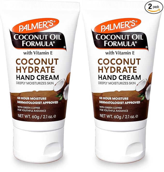 Palmer's Coconut Oil Formula Hand Cream with Green Coffee Extract, 2.1 Ounce (Pack of 2)
