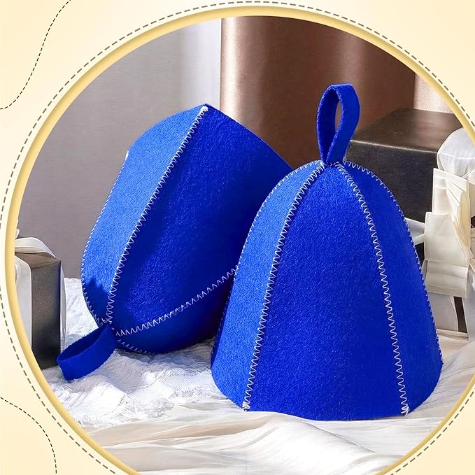 JaGely Sauna Hat for Men Women Sauna Hat Vaporarium Cap Russian Banya Cap for Bath House Accessories
