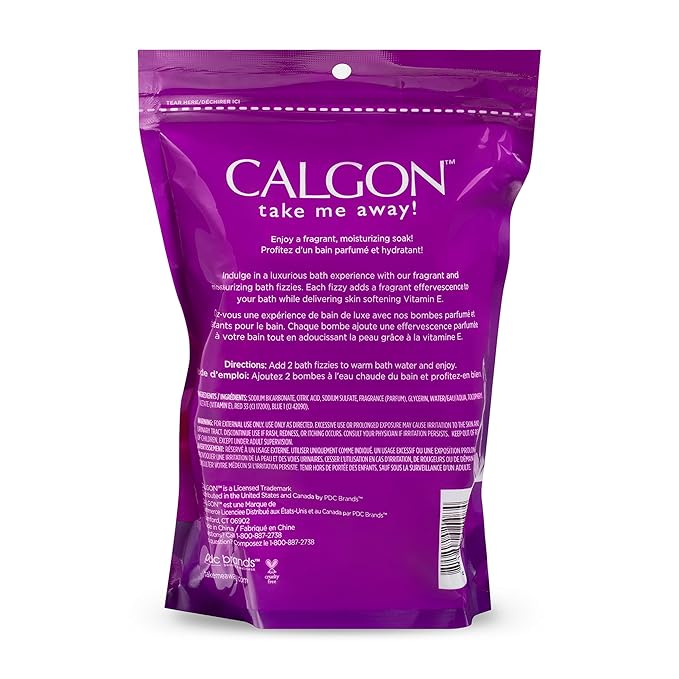 Calgon Bath Fizzies, Lavender & Honey, 8 pcs