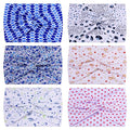HAUHC Extra Wide Headbands for Women, 7'' Large Cotton Like Turban Knotted Bandana Head Bands for Women Non Slip, Boho Headbands for Women's Hair (6PCS Print 1, average size)