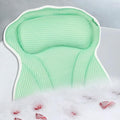 Bath Pillow, Bath Pillows for Tub Neck and Back Support, Bathtub Pillows for Head and Neck with 6 Strong Non-Slip Suction Cups, 4D Air Mesh, Bath Accessories Spa Gifts for Women(Green)