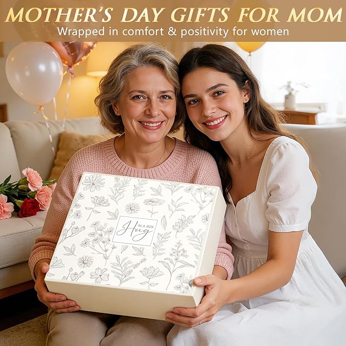 Mothers Day & Birthday Gifts for Women - Get Well Soon Spa Care Package, Luxury Self Care Gift Basket for After Surgery & Cancer Care Inspirational Thinking of You Sympathy Gift Set for Mom Her Friend