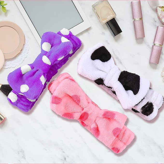 WSYUB 3PCS Spa Headbands, Headbands for Face Washing, Makeup Skincare Headband for Girls Women Spa Birthday Party,Easter Basket Stuffers