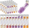 24 Pcs Aromatherapy Bath Salts Test Tube Bath Salts for Women Relaxing Spa Gifts Set for Wedding Christmas Birthday Baptism Party Favors (Floral)