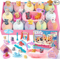 Toylink Bath Bombs for Kids with Surprise Inside for Girls Boys, 12 Pack Kids Bath Bombs with Dog & Cat Toys Pretend Playset Handmade Bubble Bath Fizzies Birthday Christmas Gift Set