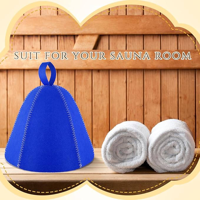 JaGely Sauna Hat for Men Women Sauna Hat Vaporarium Cap Russian Banya Cap for Bath House Accessories