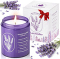 WarmEmbrace Lavender Scented Candles for Women, 7.5 oz Highly -Scented Soy Candle for Home Scented, Birthday Mothers Day Gifts for Mom, Housewarming Gift