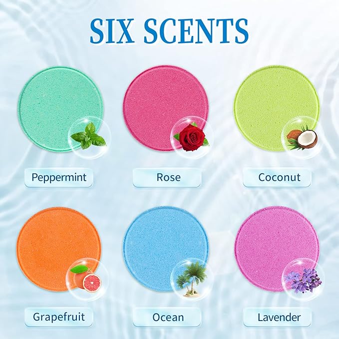 18-Pack Shower Steamers Aromatherapy, Shower Bath Bombs with Individually Wrapped, Variety Shower Tablets, Mothers Day Presents for Mom, Birthday Presents for Women, White Elephant