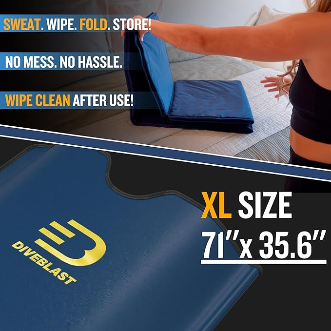 DIVEBLAST Near Zero EMF Far Infrared Sauna Blanket - Ink Blue