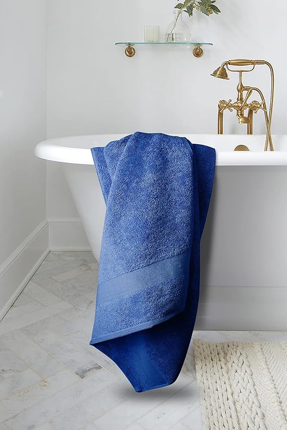 Softolle Luxury Bath Towels Set of 4 (27” x 54”) | Towels for Bathroom | Super Soft | Highly Absorbent Towels for Home, Spa, Gym (Royal Blue)