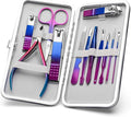 CGBE 12Pcs Manicure Set Nail Clippers Pedicure Kit Men Women Grooming kit Manicure Professional Nail Care Tools Gift with Luxurious Travel Case
