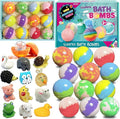 Bath Bombs for Kids with Surprise Inside, 12pcs Bath Bombs with Toys, Organic Colorful Bubble Bath Fizzy Ball, Easter Gifts Set for Kids, Birthday, Easter Basket Stuffers Gift for Boys Girls