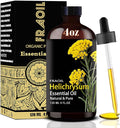 Helichrysum Essential Oil, Helichrysum Oil 4 Fl Oz 120ML for Diffuser Humidifier Yoga Cleaning DIY Candle Soap Making Perfume Gift for Women Essential Oils FRAOIL (Helichrysum 4 Fl Oz (Pack of 1))