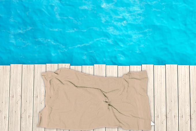 Medium Bath Towels Pack of 6 – 24x48 Inches – Soft, Quick Dry & Highly Absorbent – 100% Cotton Towels for Bathroom, Spa, Gym & Hotel – Beige