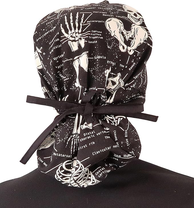 Sparkling EARTH Big Hair Ponytail Classic Surgical Style Scrub Working Cap - Made in The USA!!!
