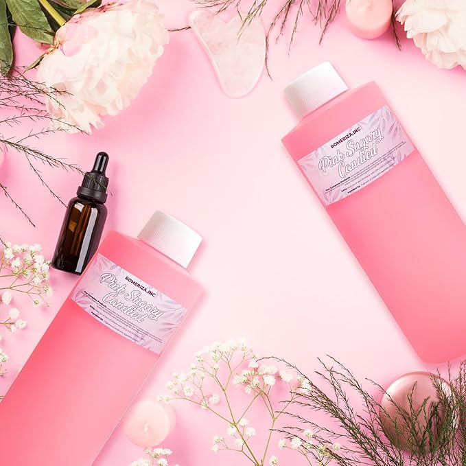 Pink Sugary Candied Natural Fragrance Body Oil - Luxury Scented Body Oil Perfume- Women’s Scented Oil - Long Lasting Perfume - Uncut Fragrance Oil in Plastic Bottle 1 Fl Oz (Pack of 1)