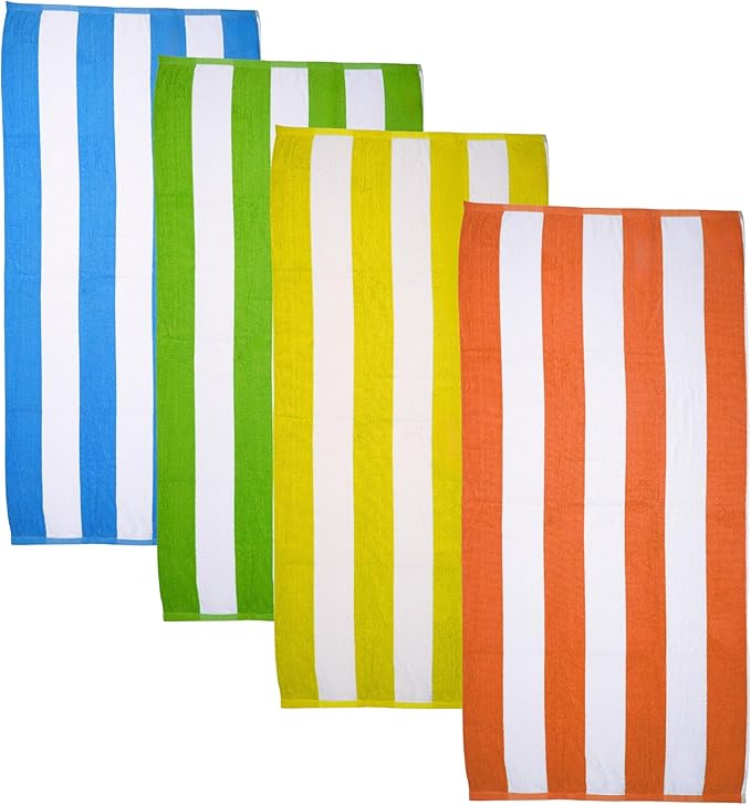 BolBom*S 100% Cotton Luxury Bath Towel Set - Soft & Absorbent Quick-Dry Towels for Bathroom, Spa, Beach or Gym - 30"x60" Large Size - Pack of 4 - Plush & Durable Towels - Machine Washable