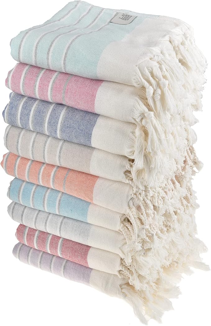 Beach Towel | Cotton Beach Towels, Easy to Carry, Sand Free, Highly Absorbent, Quick Dry, Turkish Towels for Travel Camping Bath Sauna Beach Gym Fitness Pool Yoga SPA by Lahammam, Eftelia, Gray