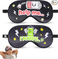 2 Pcs Boys Sleep Eye Mask, Guys Blackout Sleeping Silk Mask for Kids Adult Children's Travel Eye Mask Eye Cover Blindfold for Game (2 Pcs Battery Mask - Style 8)