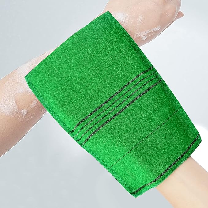 6 Pcs Exfoliating Washcloth, Korean Exfoliating Mitt Colorful Korean Exfoliating Cloth for Removing Dry, Large Size Exfoliating Body Scrubber Christmas Stockings Stuffers for Women