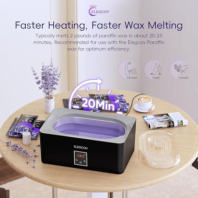 Paraffin Wax Machine for Hand and Feet - Paraffin Wax Bath 4000ml Paraffin Wax Warmer Moisturizing Kit and Keep Warm Paraffin Hand Wax Machine • Everything in One Kit
