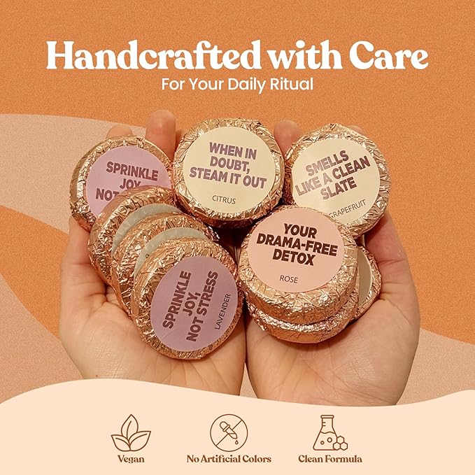 MESMOS 12 Assorted Shower Steamers Aromatherapy, Self Care Gifts for Women, Stress Relief Relaxation Spa Gifts, Spa Day Essentials Accessories, Self Care Set, Aromatherapy Shower Steamer for Women