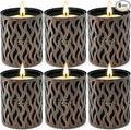 6 Pack Candles for Home Scented with Bronze Black Candles Holder, 33.6 oz Soy Wax, 240 Hours Long Lasting Aromatherapy Candles, Birthday Gifts for Men