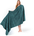 American Soft Linen 35x70 Jumbo Large Bath Towel, 600 GSM 100% Cotton Turkish Bath Sheet, Oversized Luxury Bath Towel for Bathroom Beach and Pool, Teal
