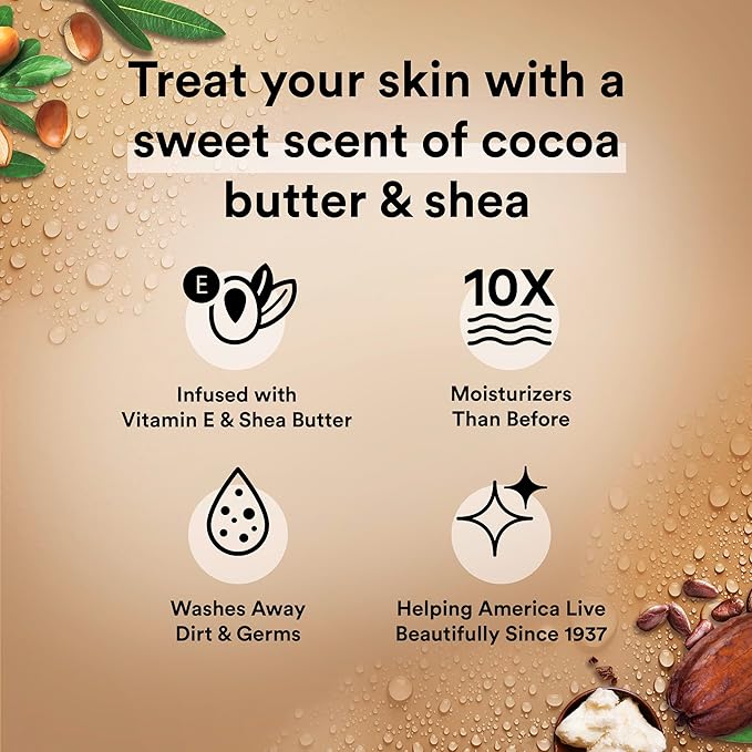 Suave Body Wash Variety 2-Pack, Milk & Honey + Cocoa Butter & Shea – Gentle Body Washes with Sweet Blend Oil Essence, 18 Oz Ea
