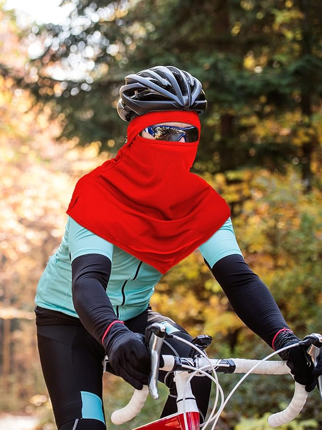 SATINIOR 3 Piece Balaclava Face Cover Sun Protection Neck Cover Summer Balaclava Motorcycle Face Mask for Men Women
