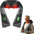 COMFIER Cordless Neck Massager, Shiatsu Shoulder Massager with Heat, 3D Kneading Back Massager Pillow, Mother Day Gift, Black
