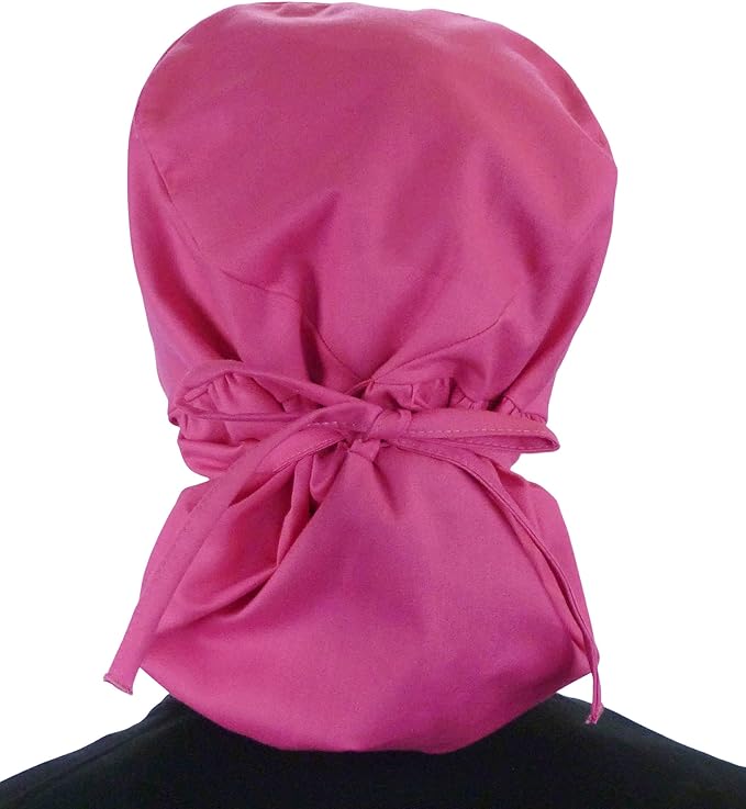 Sparkling EARTH Big Hair Ponytail Classic Surgical Style Scrub Working Cap - Made in The USA!!!