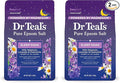 Dr Teal's Epsom Salt Soak, Lavender & Chamomile, 3 lbs | Pack of 2 | Sleep Blend | With Melatonin | Essential Oils