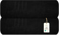 Pack of 2 Jumbo Bath Sheet 40 x 80 Inches, Extra Large Lightweight & Quick Dry Bath Towel, Super Soft & Highly Absorbent – 100% Cotton, Perfect to Wrap Yourself in – Black