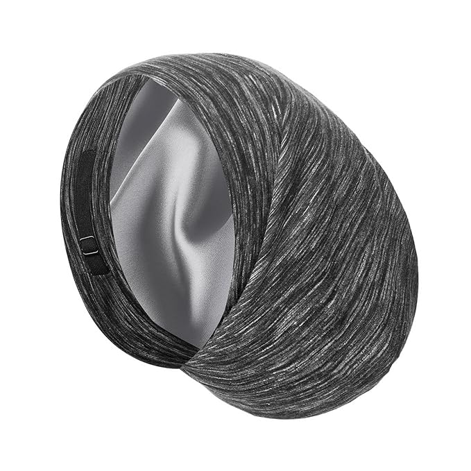 Satin Bonnet Silk Lined Sleep Cap- Adjustable Hair Cover for Women Men Frizzy Hair Night Cap Patients Care