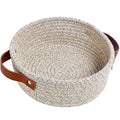 ABenkle Small Storage Basket, Mini Cotton Rope Storage Bin, Cute Tiny Shelf Baskets, Boho Decorative Toy Organizer for Nursery, Spa, Empty Gift Basket - XS, Mixed Brown