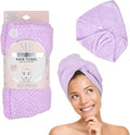 EXPRESSIONS Microfiber Hair Towel in Lavender - 1pc Super Soft Ultra Absorbent Hair Towel, Luxury, Gentle Hair Drying Towel, for Less Frizz