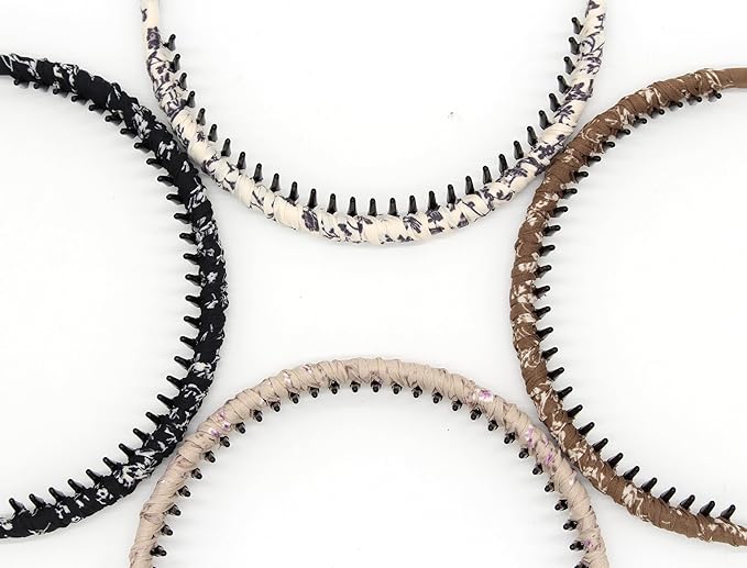 JOBAND headbands for women non slip hair bands for women's hair Zig Zag Headbands(pack of 4)