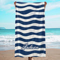 JML Custom Beach Towel with Name, Personalized Microfiber Beach Towel with Name, Large, Soft, Quick Dry & Absorbent for Swim, Pool,Adult,Summer Holiday,Vacation,Travel,Gift for Anniversary, Birthday
