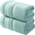 REDKISS 100% Cotton Bath Towels Set of 2, Extra Large Bath Sheets 35 X 70 Inches, 800G, Quick Dry, Ultra Soft & Super Absorbent Bathroom Towel Sets for Bathroom, Gym, Spa, Pool & Hotel, Blue