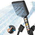 Filtered Shower Head with Handheld, High Pressure 6 Spray Mode Showerhead with Filters, Water Softener Filters for Hard Water - Remove Chlorine