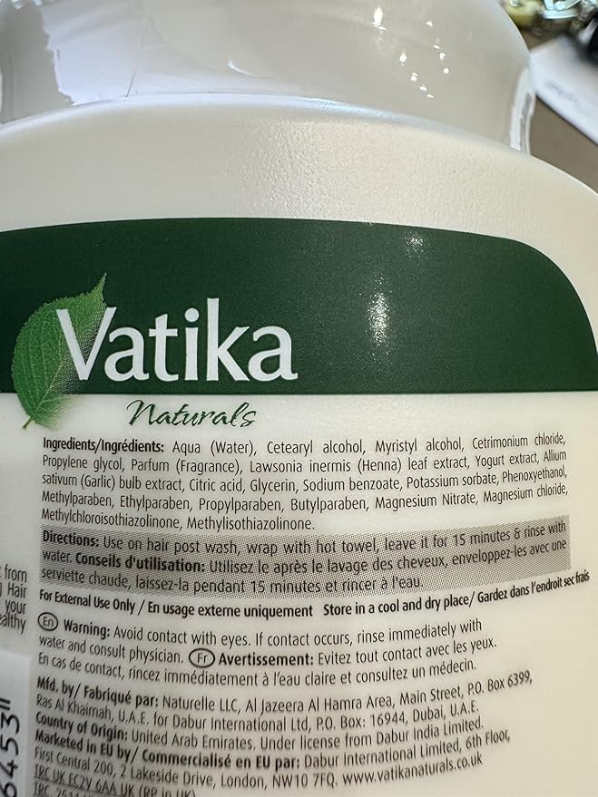 Dabur Vatika Naturals Garlic Hair Mask Treatment Cream, 500 Gram